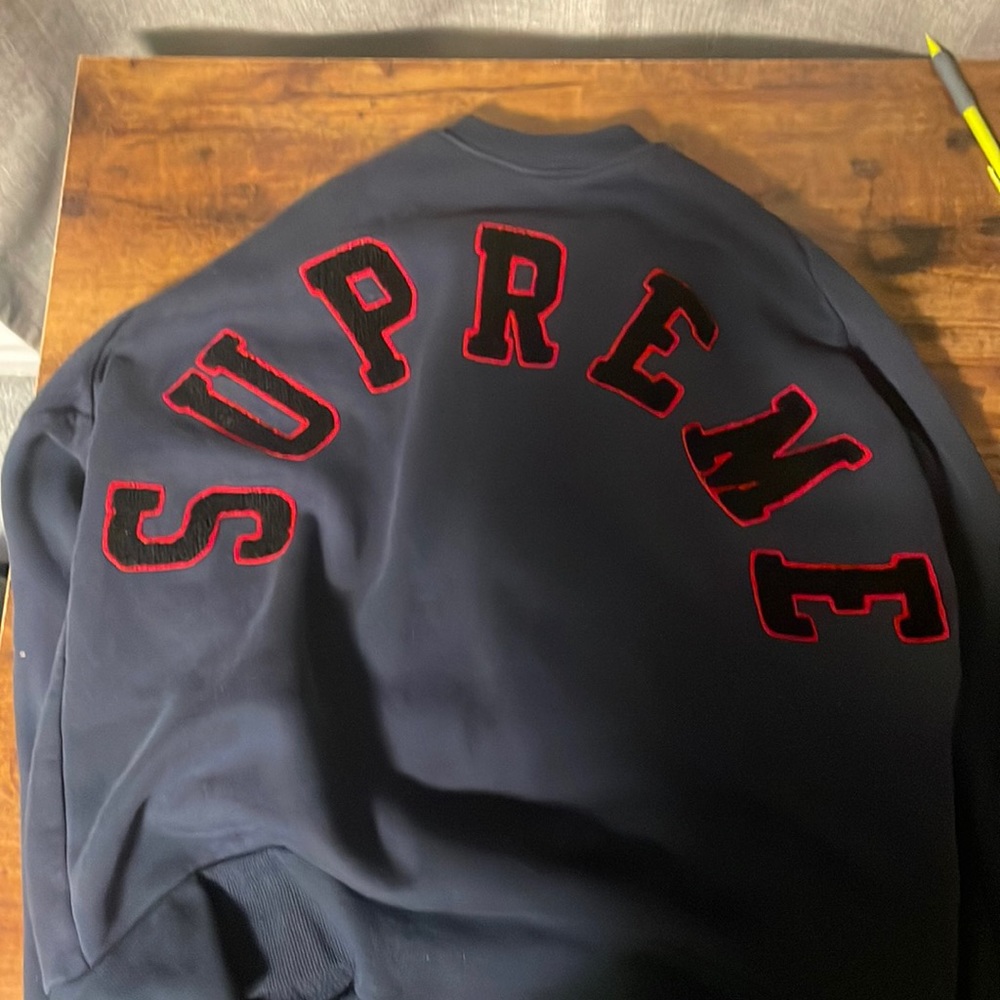 Supreme felt arc crewneck
